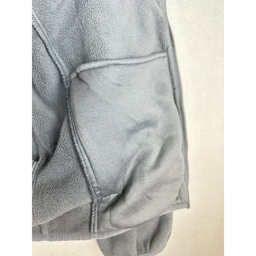 New Balance Men's Hoodie Full Zip Fleece Hooded Size M Medium Gray